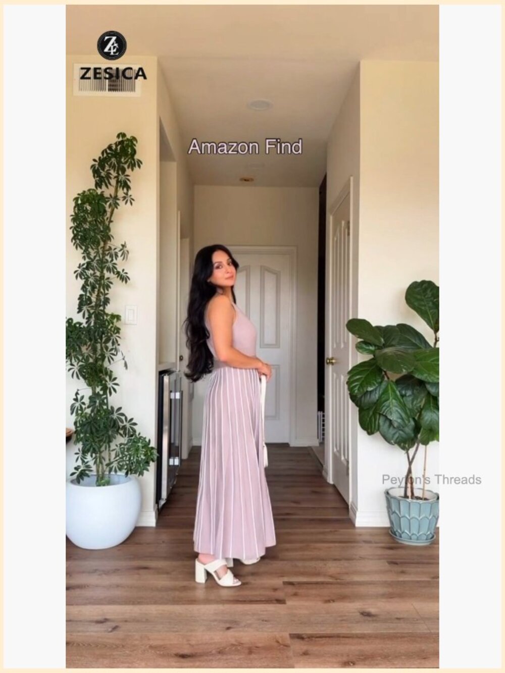 Sleeveless Crewneck Ribbed Knit Tie Waist Maxi Dress with Belt - Picture 7 of 7